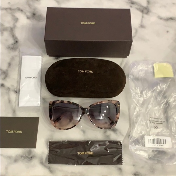REVEKA TOM FORD SUNGLASSES IN LIGHT TORTOISE - Picture 2 of 8